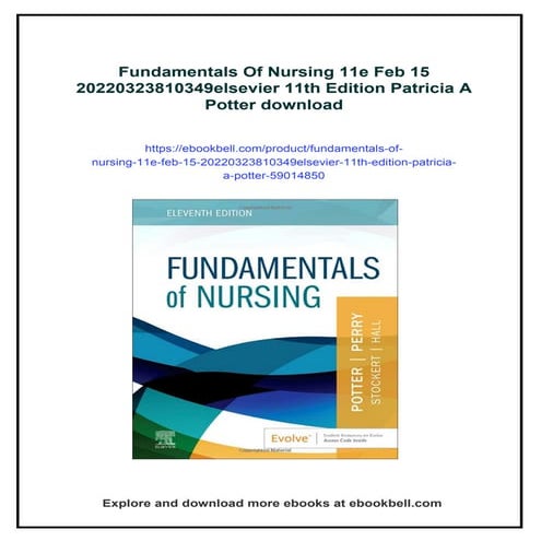 Fundamentals Of Nursing 11e Feb 15 20220323810349elsevier 11th Edition Patricia A Potter