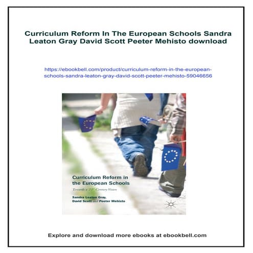 Curriculum Reform In The European Schools Sandra Leaton Gray David ...