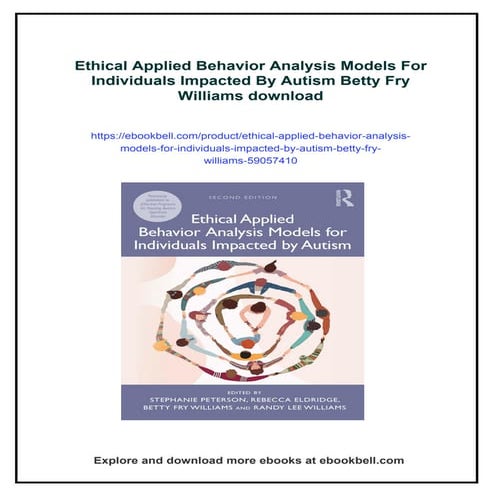 Ethical Applied Behavior Analysis Models For Individuals Impacted By ...