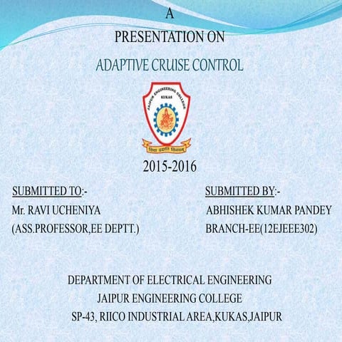 adaptivecruisecontrol-Abhi ppt1
