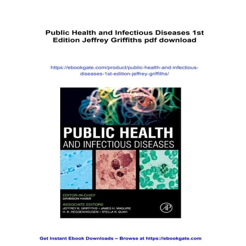 Public Health and Infectious Diseases 1st Edition Jeffrey Griffiths | PDF