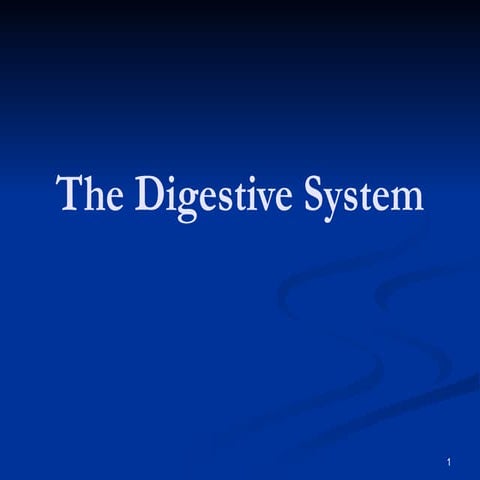 The digestive system ppt | PPT