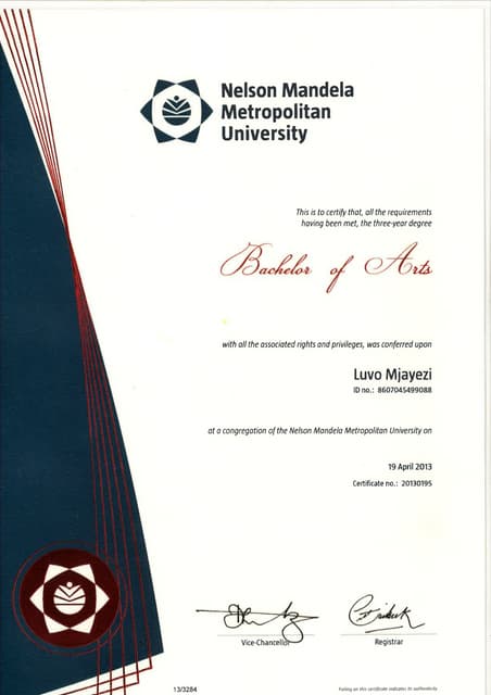 legal certificate