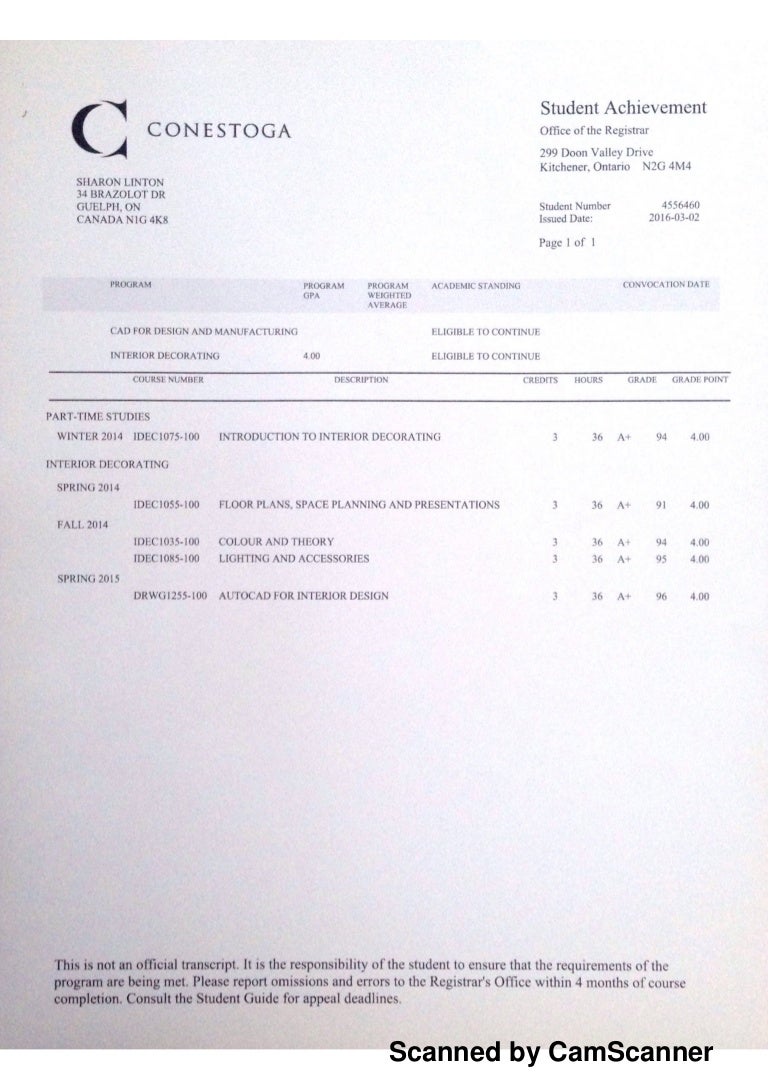 Conestoga Report March16
