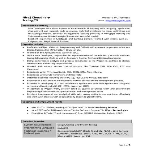 Niraj Choudhary_Resume
