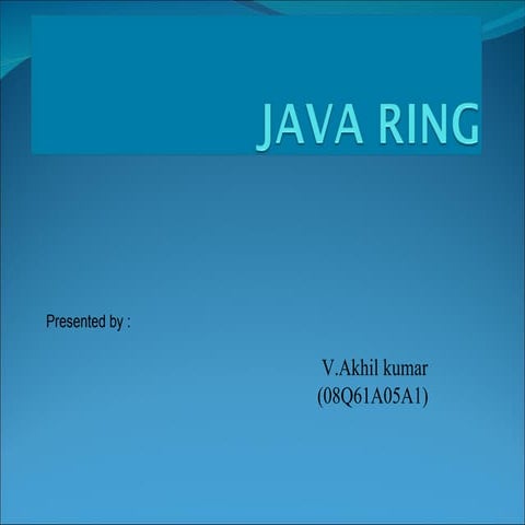 java-ring | PPT