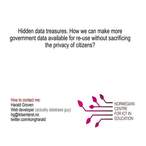 Official statistics as a safeguard against fake news, Hans Viggo Sæbø ...