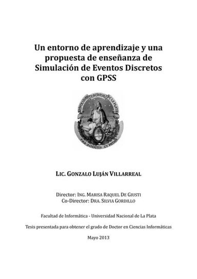 Un entorno de aprendizaje y una propuesta de enseñanza de Simulación de Event...