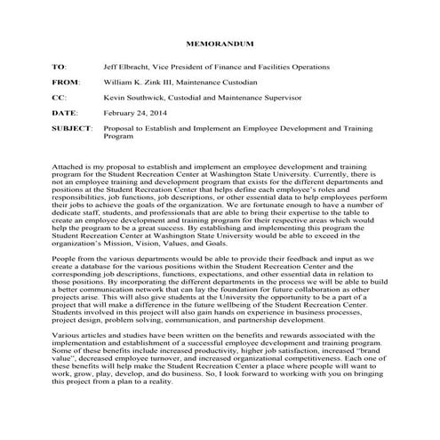 Final Draft of Persuasive Research Proposal William K. Zink III