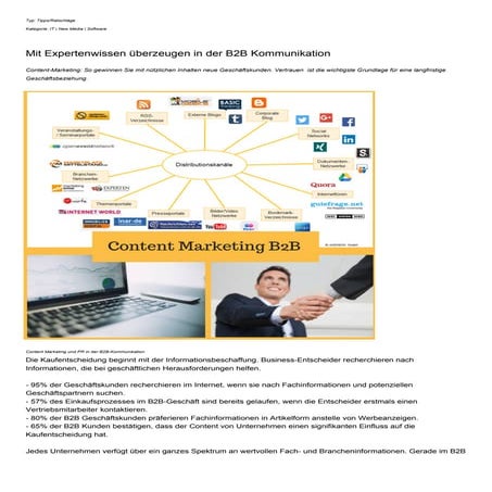 Mit Expertenwissen überzeugen in der B2B Kommunikation