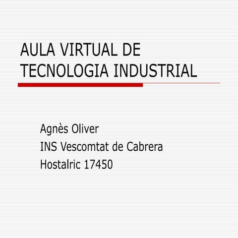 Tecnologia industrial i TIC