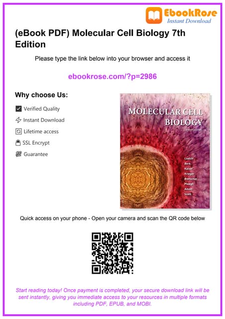 Molecular Biology of the Cell 7th Edition Bruce Alberts | PDF