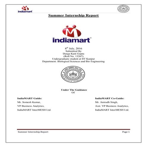 Summer_Internship_Report_DurgaKant_Gupta