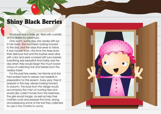 Shiny, black berries