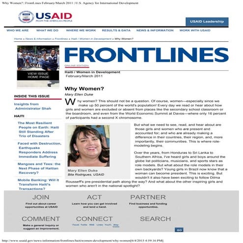 Why Women_ _ FrontLines February_March 2011 _ U.S. Agency for International 
