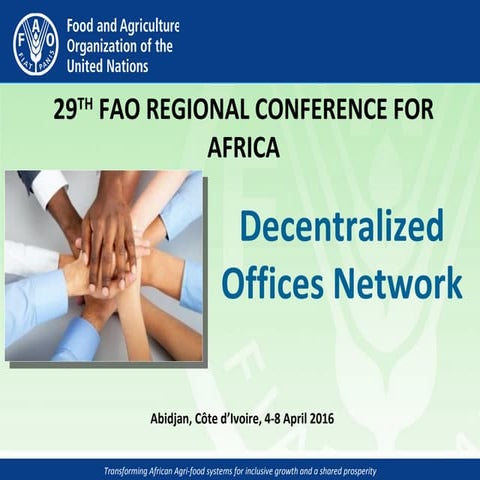 FAO - FOOD AND AGRICULTURE ORGANIZATION -Power Point Presentation | PPTX
