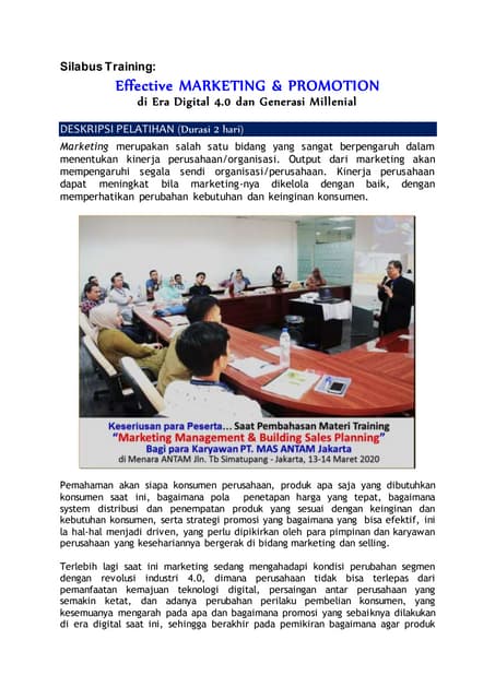 Silabus Digital Marketing: Panduan Komprehensif Menuju Kesuksesan di Era Digital