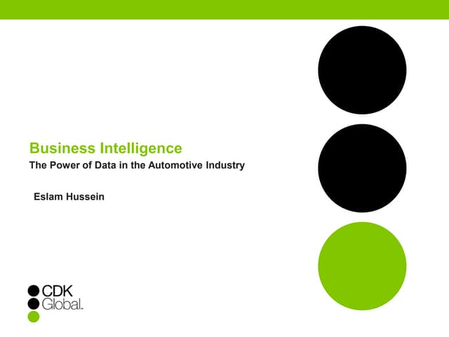 The Power of Data in the Automotive Industry (CDK User Event)