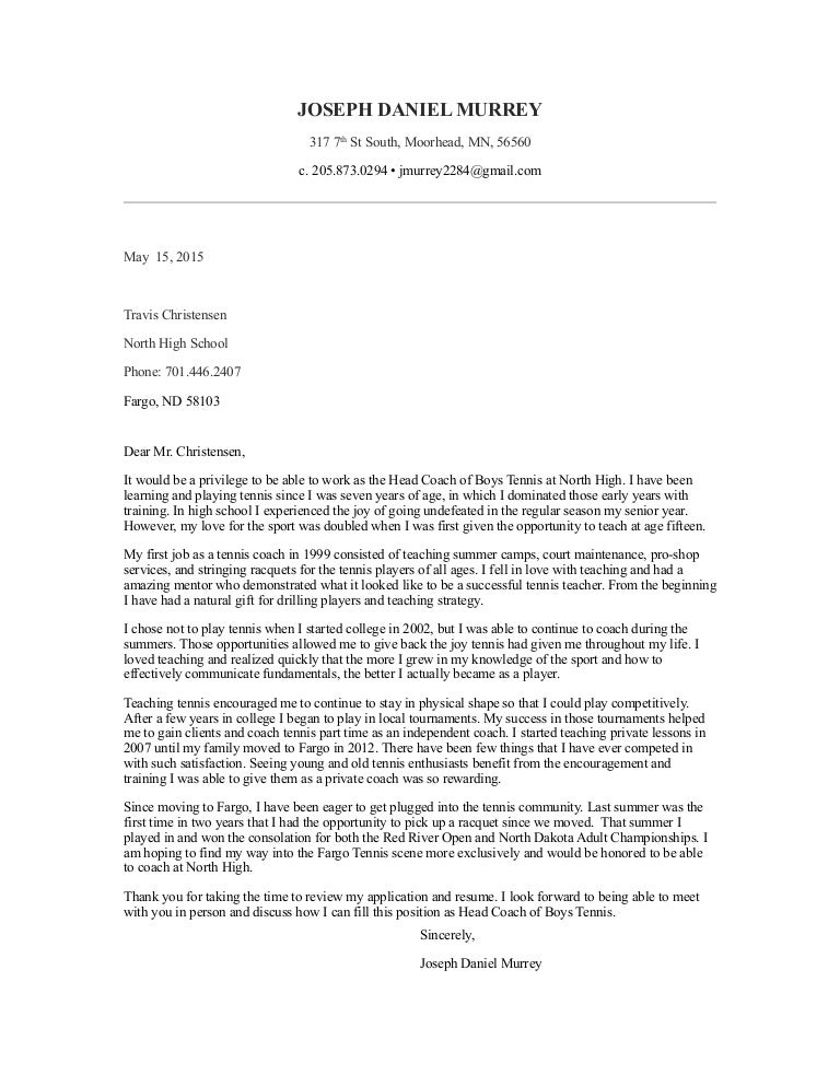 Cover Letter For College Coaching Job 200+ Cover Letter