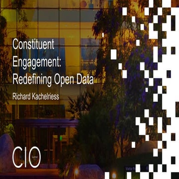 Redefining Open Data - Richard Kachelriess