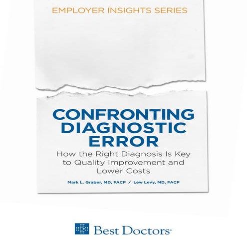 Confronting Diagnostic Error-Employer