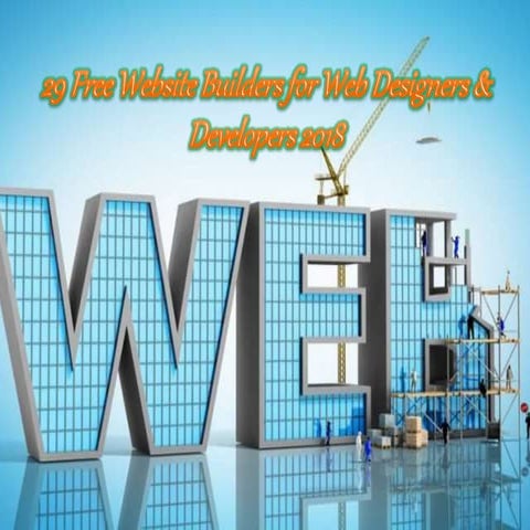 29 free website builders for web designers & Developers 2018