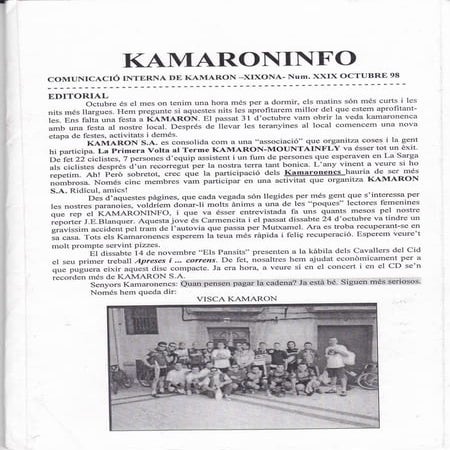 29 kamaroninfo octubre 1998