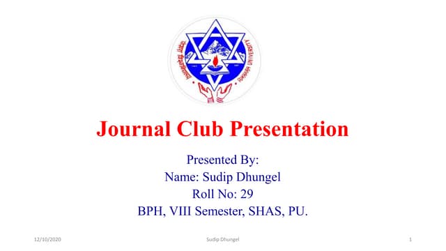 29 sudip dhungel-journal-club_presentation