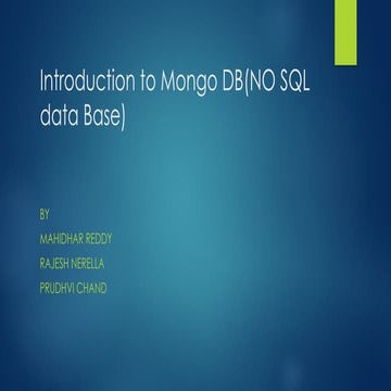 29thMarchMongodb and its history features.pptx