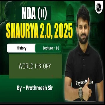 Complete world history for NDA examination by physics wallah | PDF