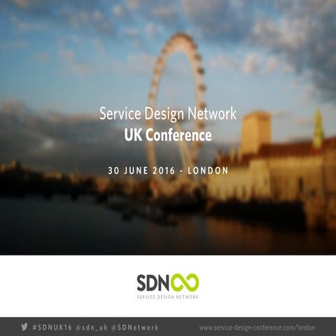 Service Design Network UK Conference - James Samperi and Emma Watkins