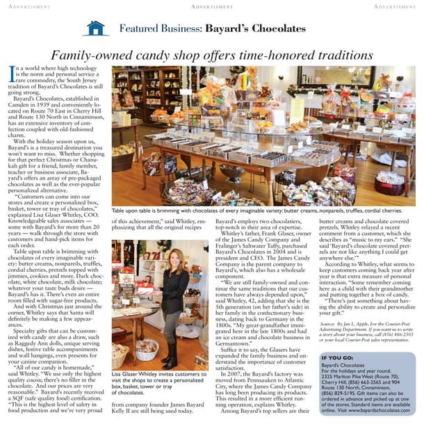 Bayard's Chocolates Advertorial PDF