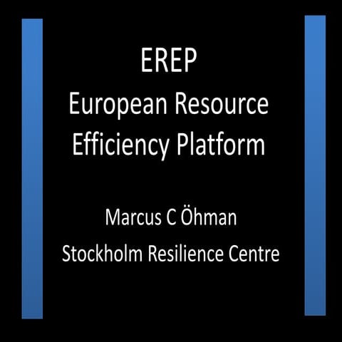 European Resource Efficiency Platform