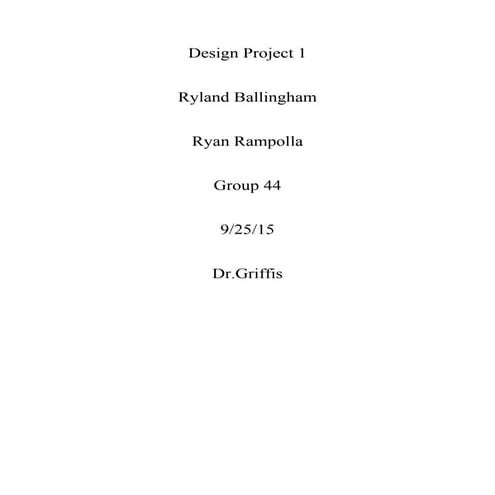 Staircase Design Report