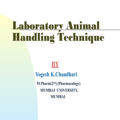 Animal Handling Program