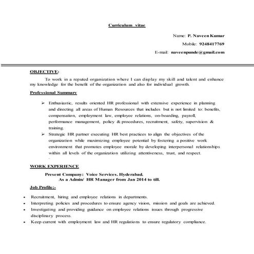 CBC resume | DOCX