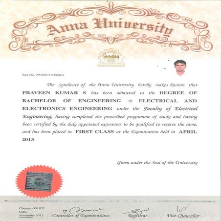 Master's Degree Certificate | PDF