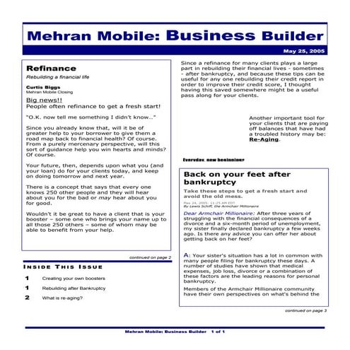 Mehran business builder 5-25-05