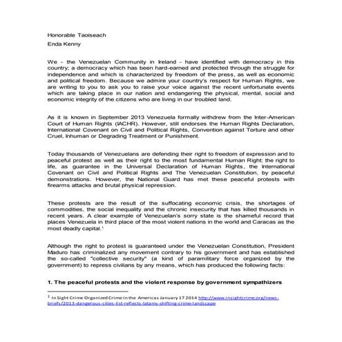 An Appeal for Venezuela