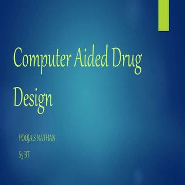Computer Aided Drug Design