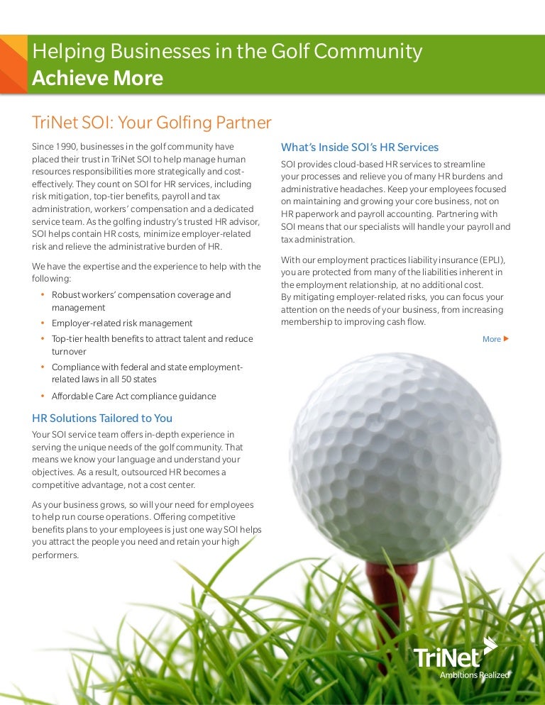 Helping Businesses in the Golf Community Achieve More
