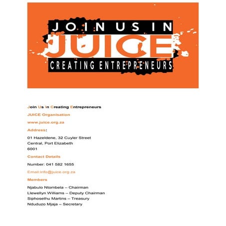Juice Concept Document Final