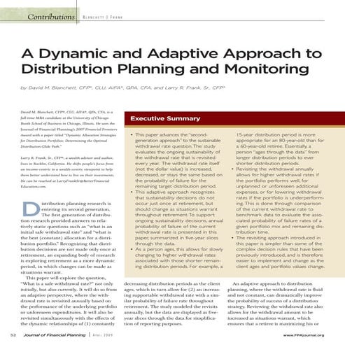 2a A Dynamic and Adaptive Approach to Distribution Planning and Monitoring JF...
