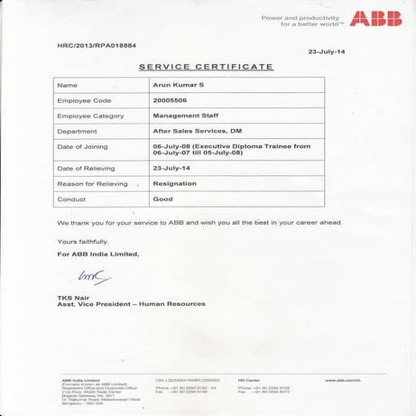 ABB_Service Certificate