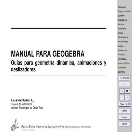 Manual para GeoGebra | PDF