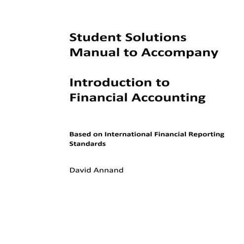 Introduction to Financial Accounting Solutions