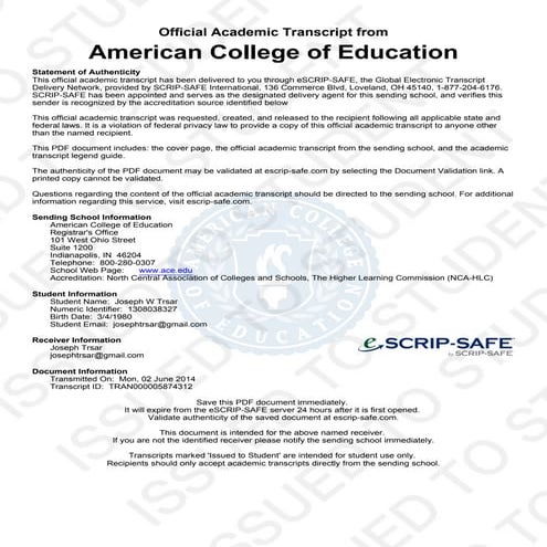 American College of Education