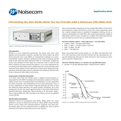Calculating_EbNo_AppNote | PDF