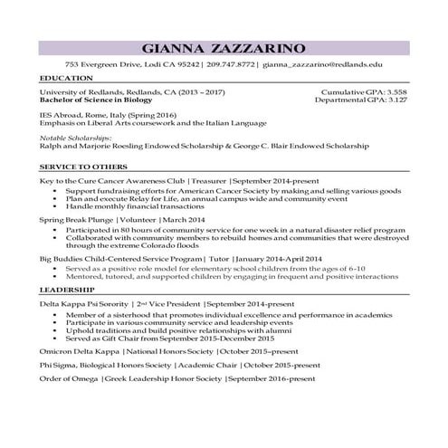Jennifer Benvenuto Resume | DOCX