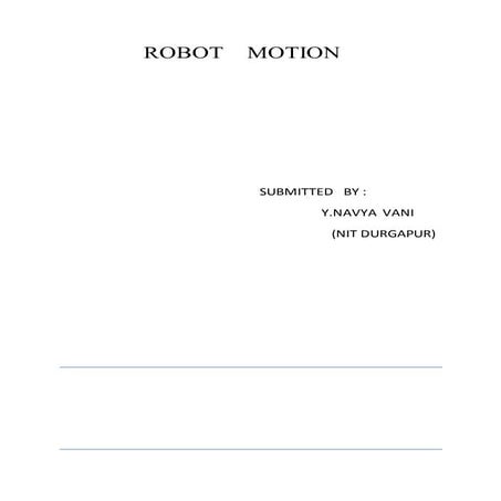 ROBOT    MOTION